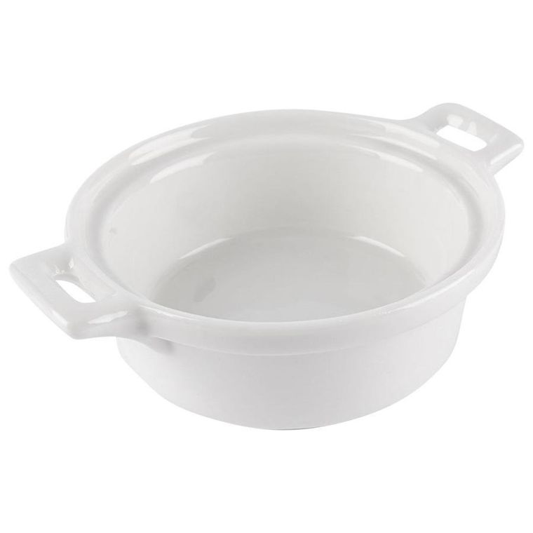 Excellent Houseware, miseczki do zapiekania, porcelanowe okrągłe, 3 szt., 130 ml