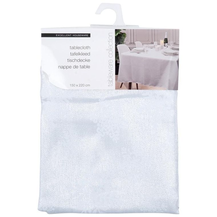 Excellent Houseware, obrus świąteczny plamoodporny, 220-150 cm