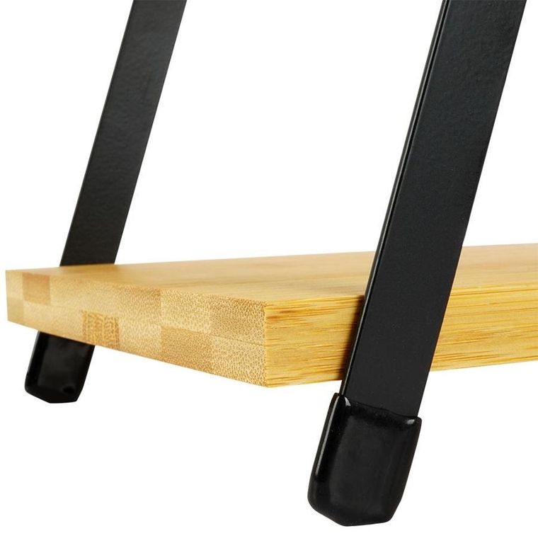 Excellent Houseware, patera 3-poziomowa, drewniana, metalowa, 38-16.5-53 cm