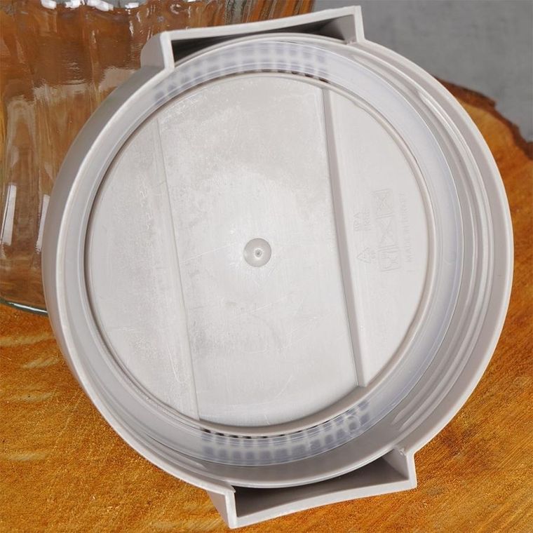 Excellent Houseware, pojemnik na produkty sypkie, szklany, 900 ml