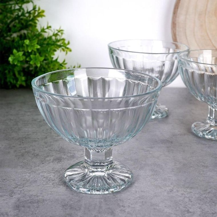 Excellent Houseware, Pucharki do lodów szklane 180 ml 3 szt.