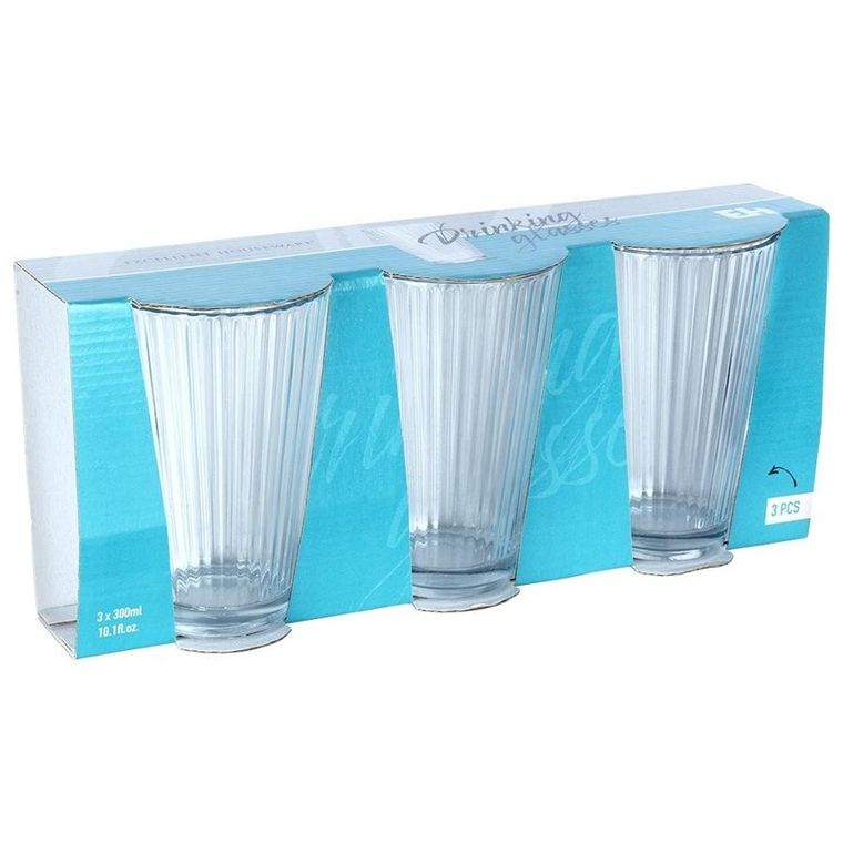 Excellent Houseware, szklanki, 270 ml, 3 szt.