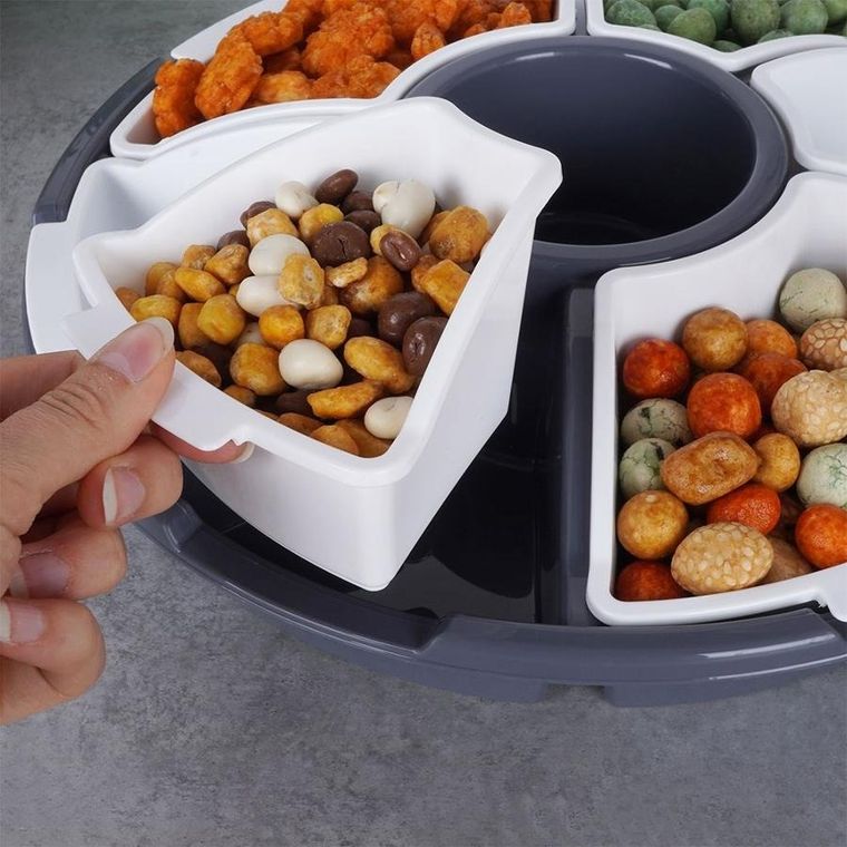 Excellent Houseware, talerz do serwowania z pokrywą, 33 cm