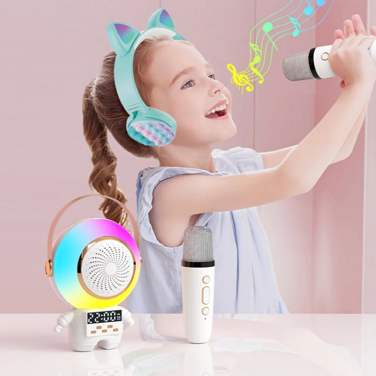 Extralink, Kids Astro LED Karaoke Speaker, zestaw do karaoke