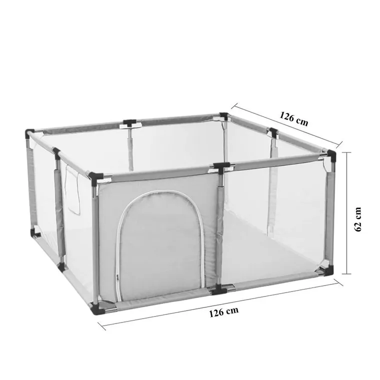 Extralink, kojec, suchy basen, szary, 126-126 cm