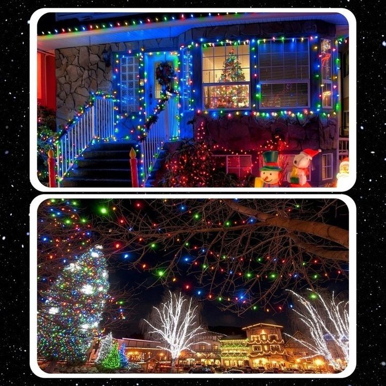 Extralink, lampki choinkowe, świąteczne, 500 LED, zimne, białe, wewnętrze, zewnętrzne, 32,7m