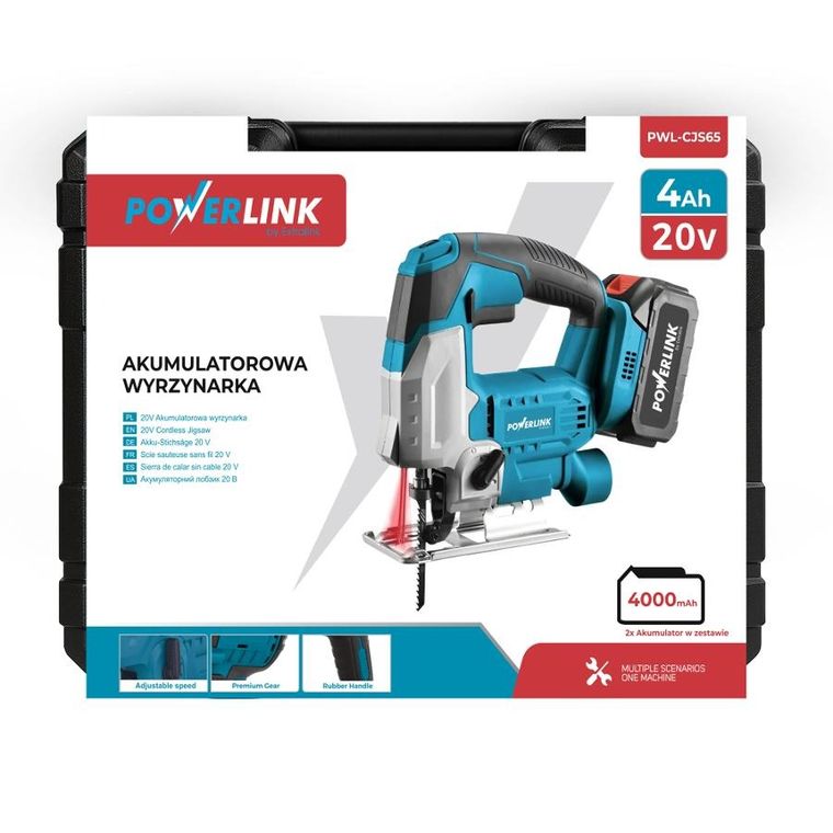 Extralink, Powerlink, akumulatorowa wyrzynarka, 20V 2-4Ah