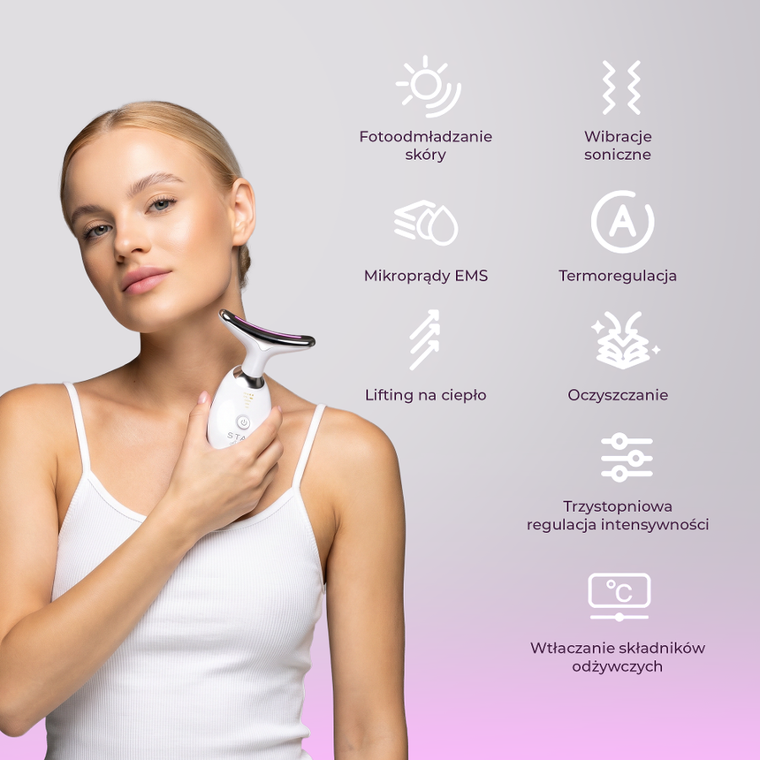 Extralink, Stay Beauty, S8, elektryczny masażer do szyi