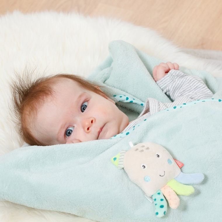 Fehn, Morze, kocyk z maskotką, ośmiornica