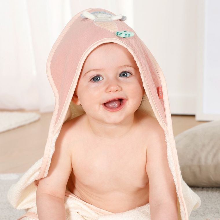 Fehn, Morze, ręcznik z kapturem, syrenka, 80-80 cm