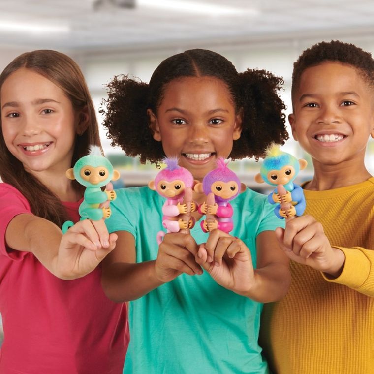 Fingerlings, Basic Monkey, Charli, małpka interaktywna, fioletowa