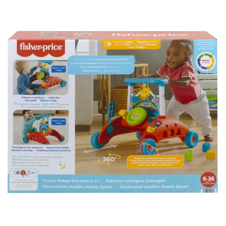 Fisher-Price, Chodzik Małego Kierowcy 2w1, zabawka niemowlęca