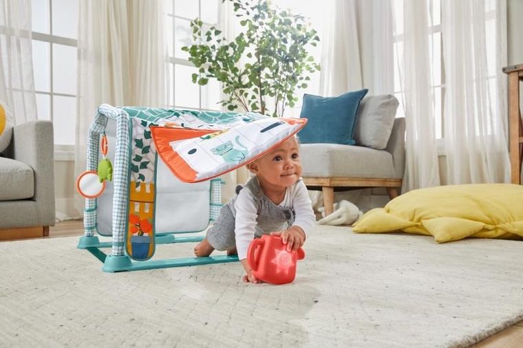 Fisher-Price, Domek Odkrywcy, mata edukacyjna 3w1 z dźwiękami