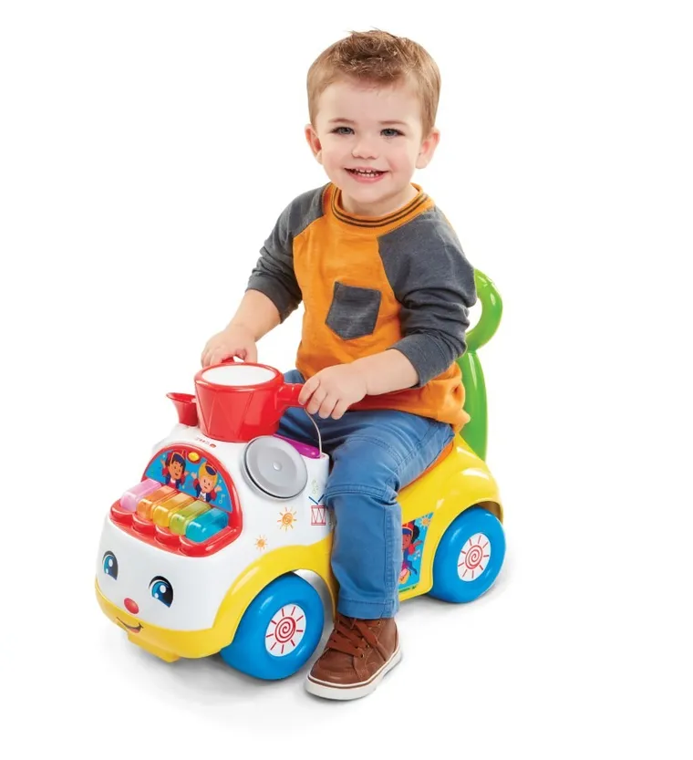 Fisher-Price, Muzyczna Parada, jeździk, żółty
