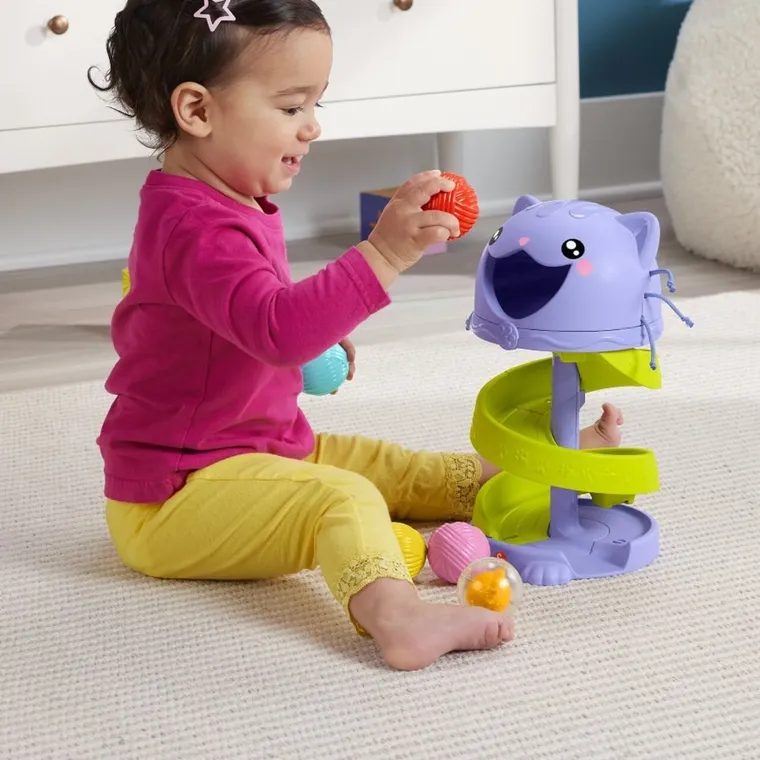 Fisher-Price, Pets, Kocia wieża z piłeczkami, zabawka niemowlęca