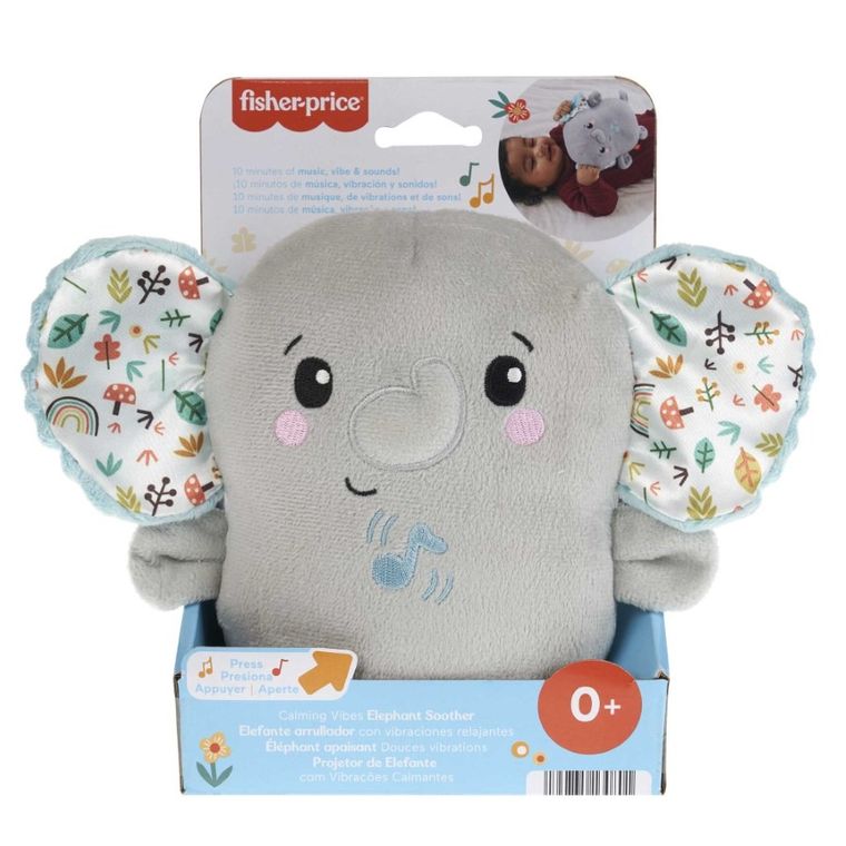 Fisher-Price, Słonik Uspokajacz Muzyka i wibracje, zabawka niemowlęca