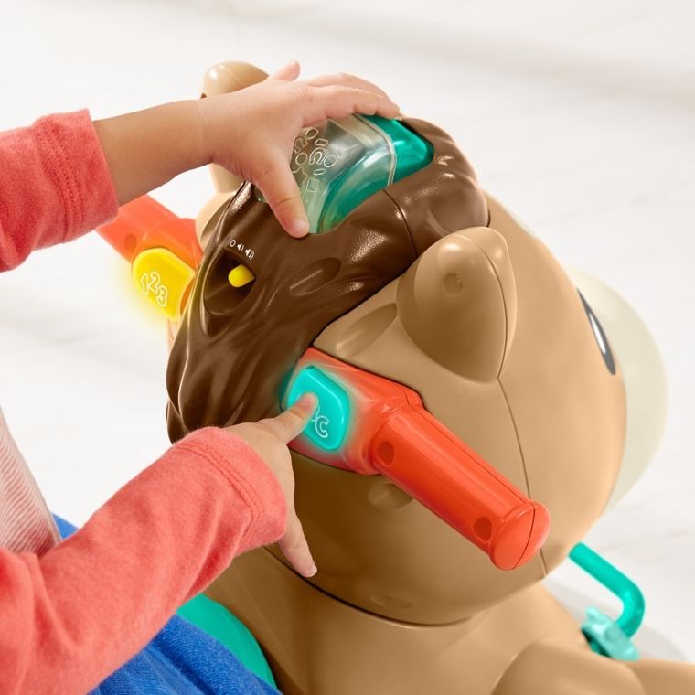 Fisher-Price, Spacerowy kucyk Pchacz-Jeździk, zabawka 3w1