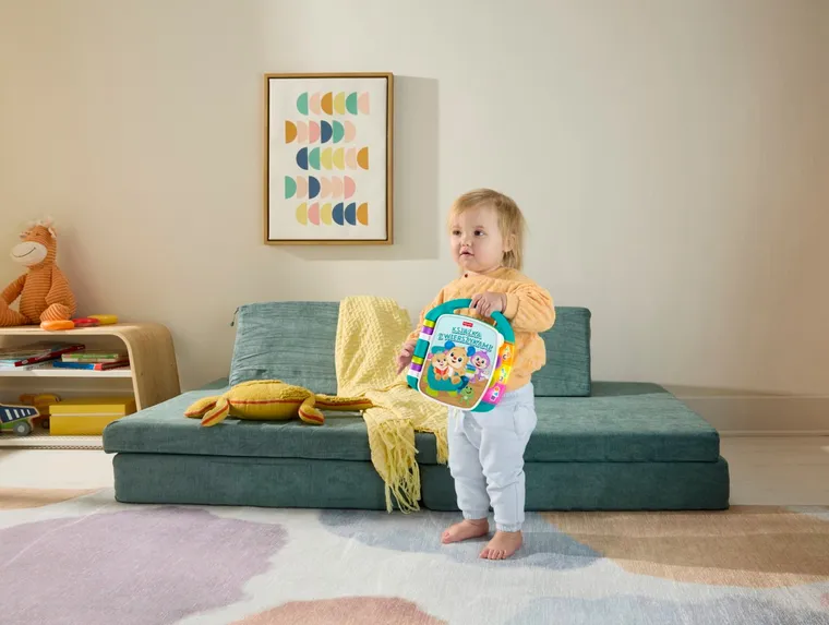 Fisher-Price, Ucz się i śmiej!, Książka z wierszykami, zabawka edukacyjna
