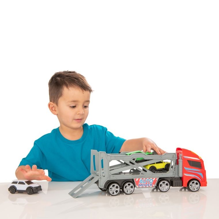 Flota Miejska, laweta z samochodami, 4 szt.