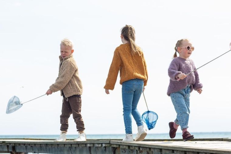 Follow the duck, siatka teleskopowa, błękitna