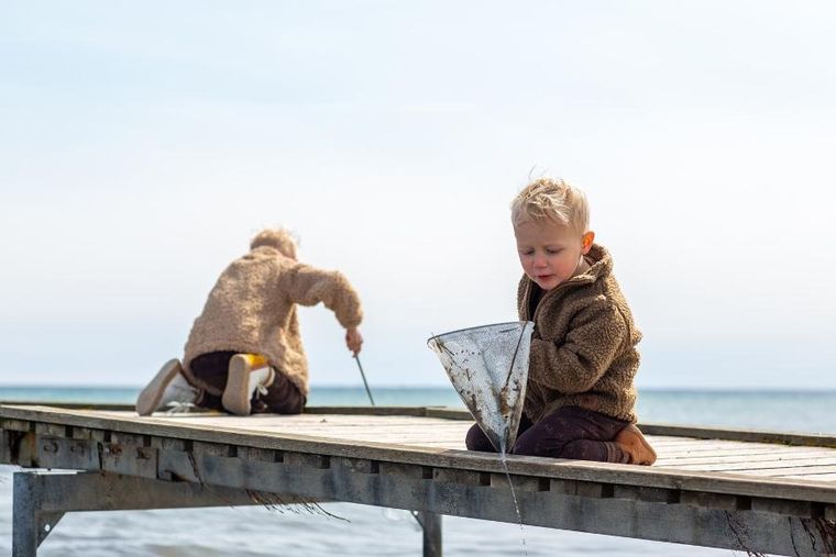 Follow the duck, siatka teleskopowa, purpurowa