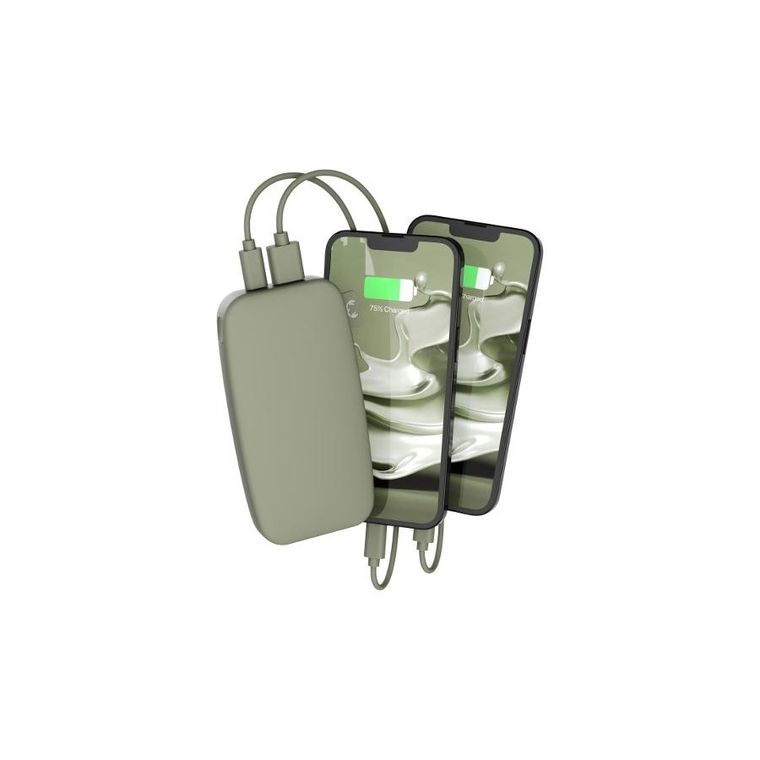 Fresh 'n Rebel, powerbank, 12000 mAh, USB-C PD 20W, Dried Green