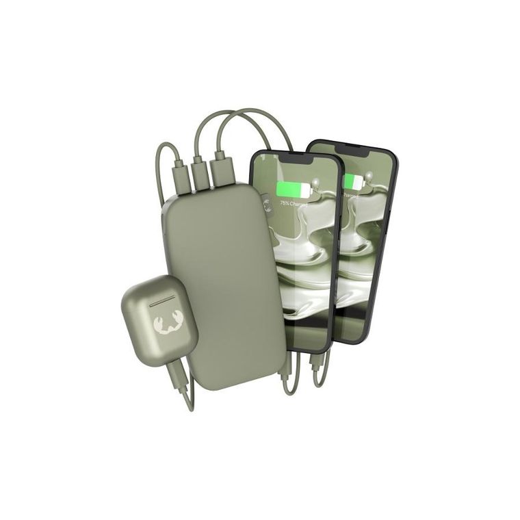 Fresh 'n Rebel, powerbank, 18000 mAh, USB-C PD 20W, Dried Green