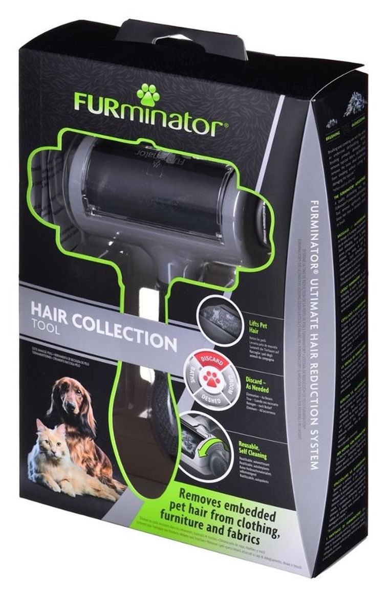 FURminator, narzędzie do zbierania sierści, rolka + pojemnik