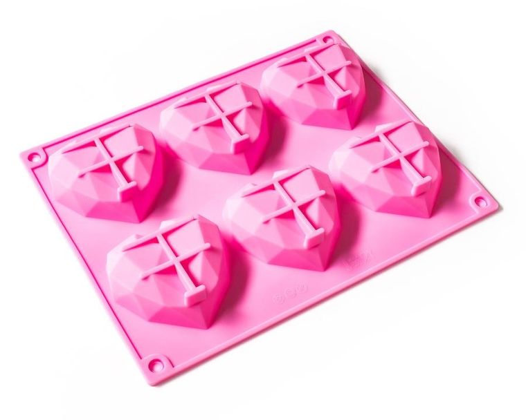 Gadget Master, foremka do pieczenia muffinek, serduszka 3D