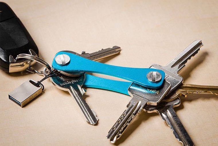 Gadget Master, organizer do kluczy, niebieski