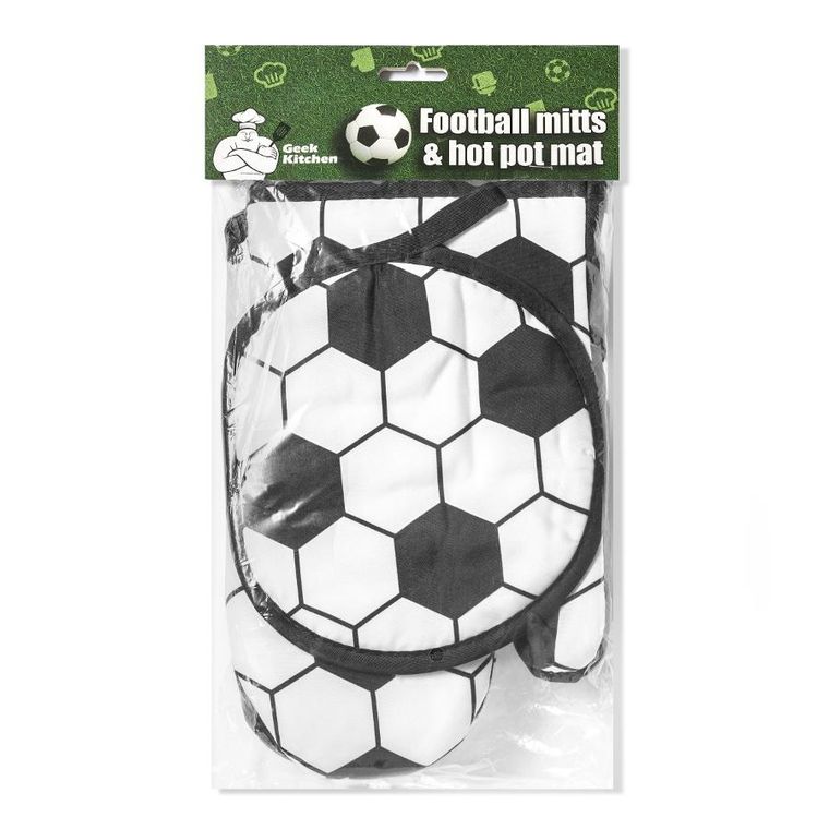 Gadget Master, piłkarskie rękawice kuchenne z podkładką