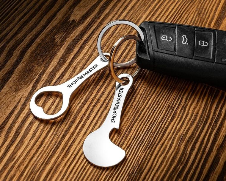 Gadget Master, żeton i otwieracz, Shop Master, 2 szt.