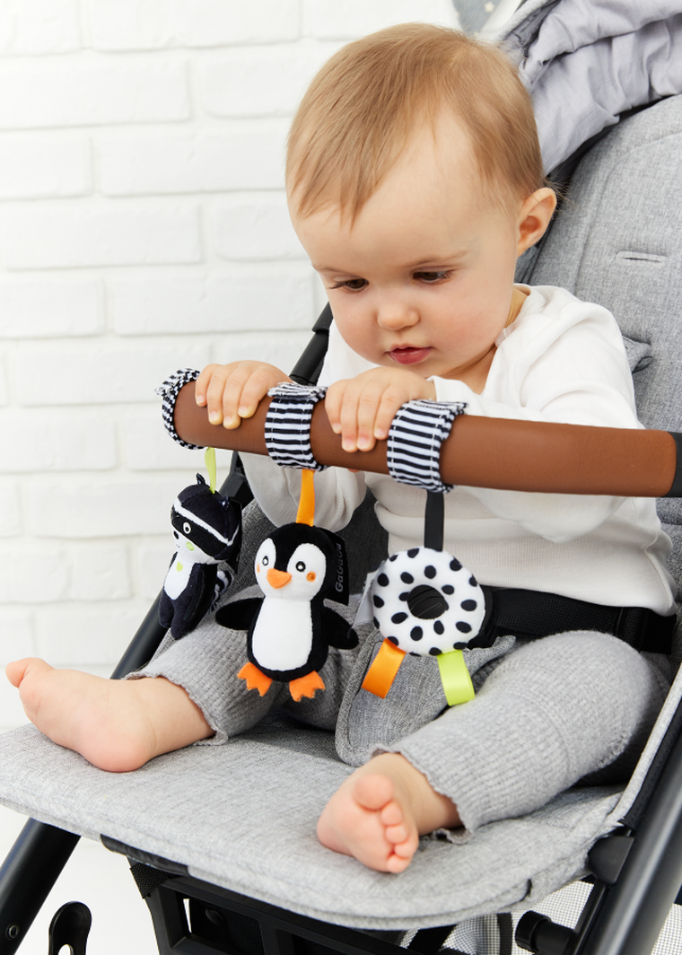 Gagagu, pluszowe zawieszki, szop, pingwin, oponka