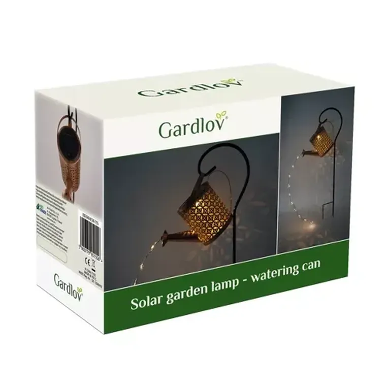 Gardlov, lampa ogrodowa solarna, konewka