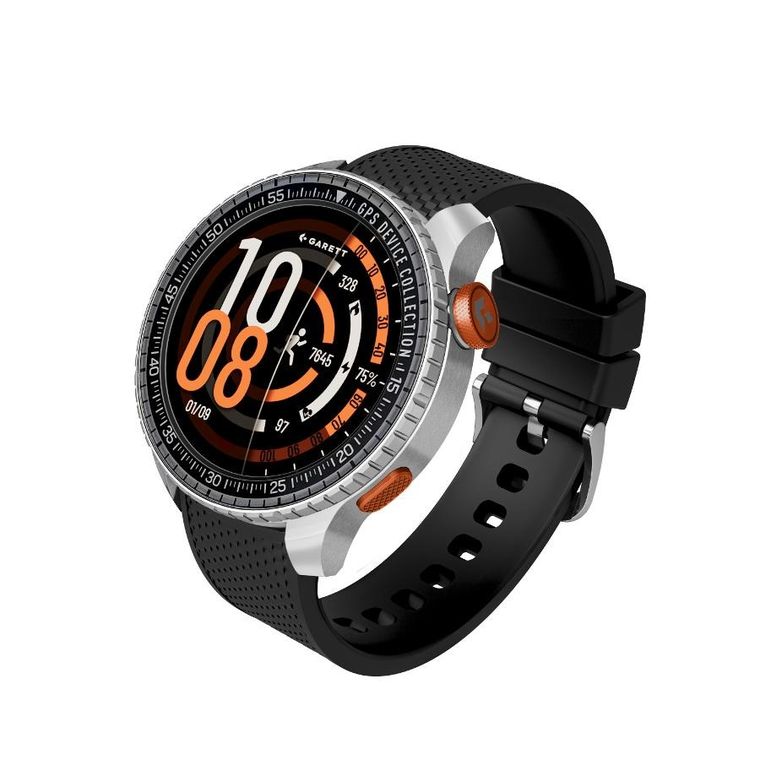 Garett, Compass GPS, smartwatch, srebrny
