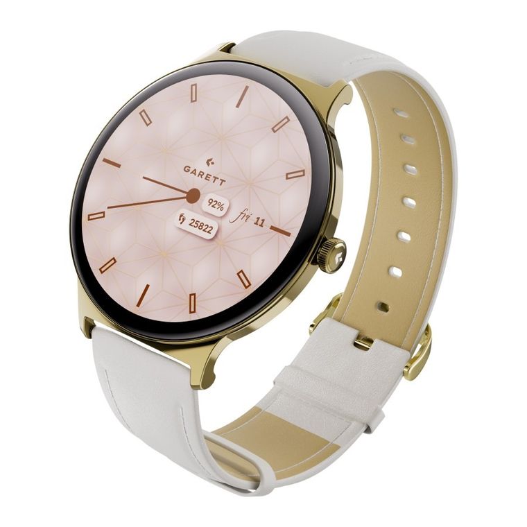 Garett, Verona 2, smartwatch, złoty mesh