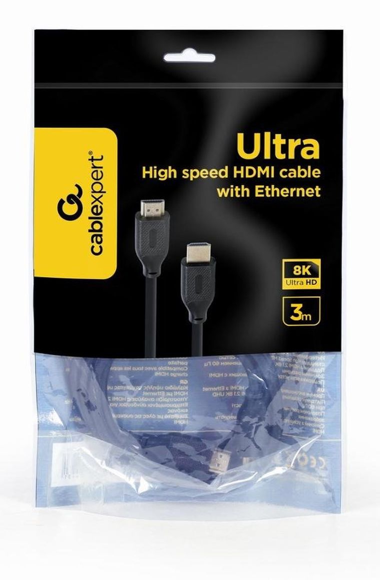 Gembird Kabel Hdmi Ultra High Speed Ethernet 8k 3m