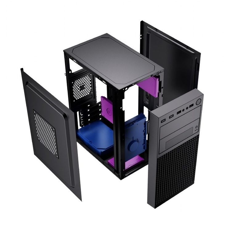 Gembird, obudowa komputerowa, Fornax K300, Micro-ATX, 2x USB 3.0 + 2x USB 2.0 czarna