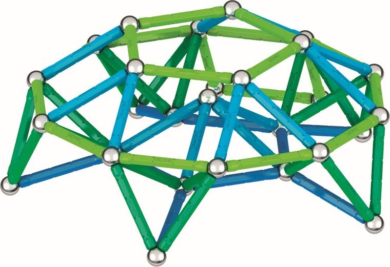 Geomag, Classic Recycled, konstrukcyjne klocki magnetyczne, 142 elementów