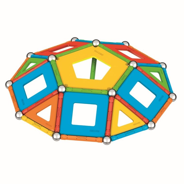 Geomag, Supercolor Panels Recycled, konstrukcyjne klocki magnetyczne, 78 elementów