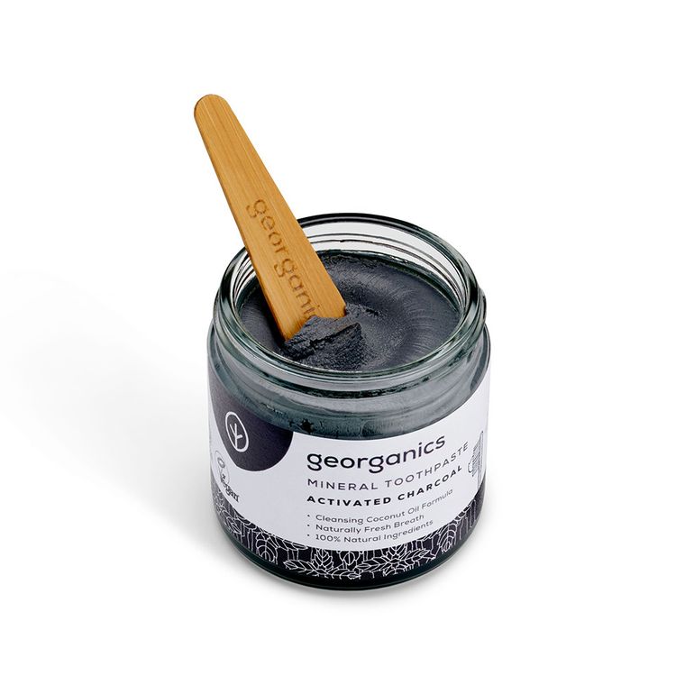 Georganics, Mineralna pasta do zębów w słoiku, Activated Charcoal, 60 ml