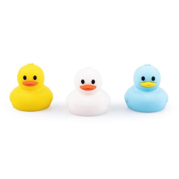 GiliGums, zestaw zabawek do kąpieli, kaczuszkowe trio