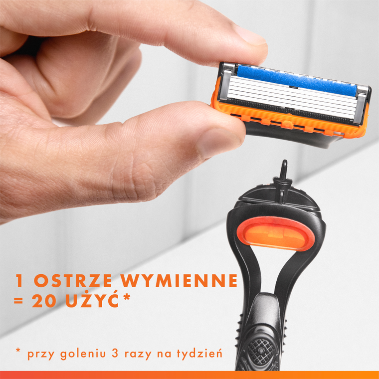 Gillette, Fusion, wymienne ostrza do maszynki do golenia, 2 szt.