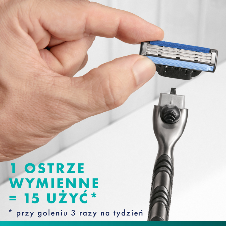 Gillette, Mach3, maszynka do golenia dla mężczyzn + ostrza wymienne, 11 szt.