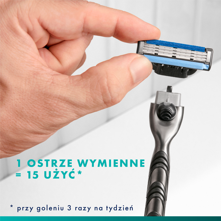 Gillette, Mach3, wymienne ostrza do maszynki do golenia, 2 szt.