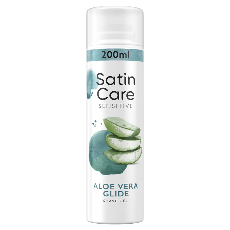 Gillette, Satin Care Sensitive, żel do golenia dla kobiet, 200 ml