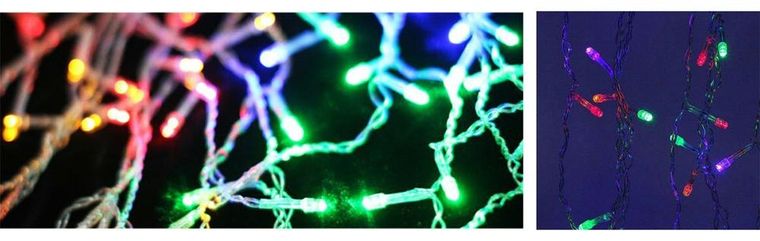 Gline, kurtyna LED 3-3, multikolor