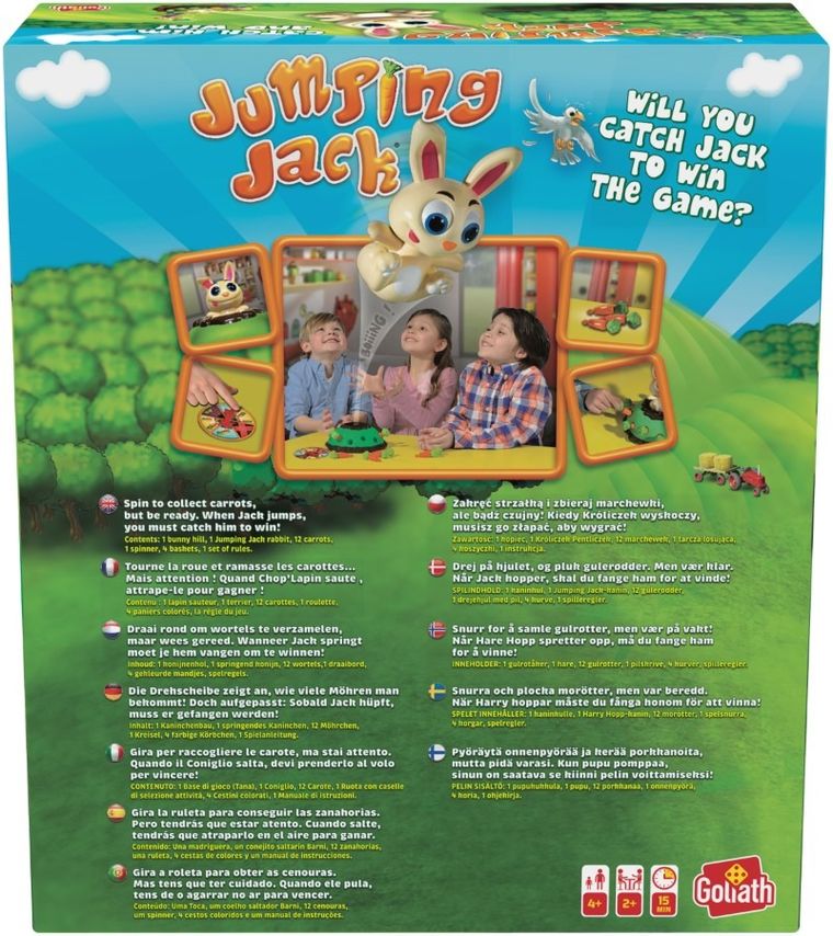 Goliath, Króliczek Pentliczek - zręcznościowa gra familijna + Let's Go Fishin - gra karciana gratis, zestaw promocyjny