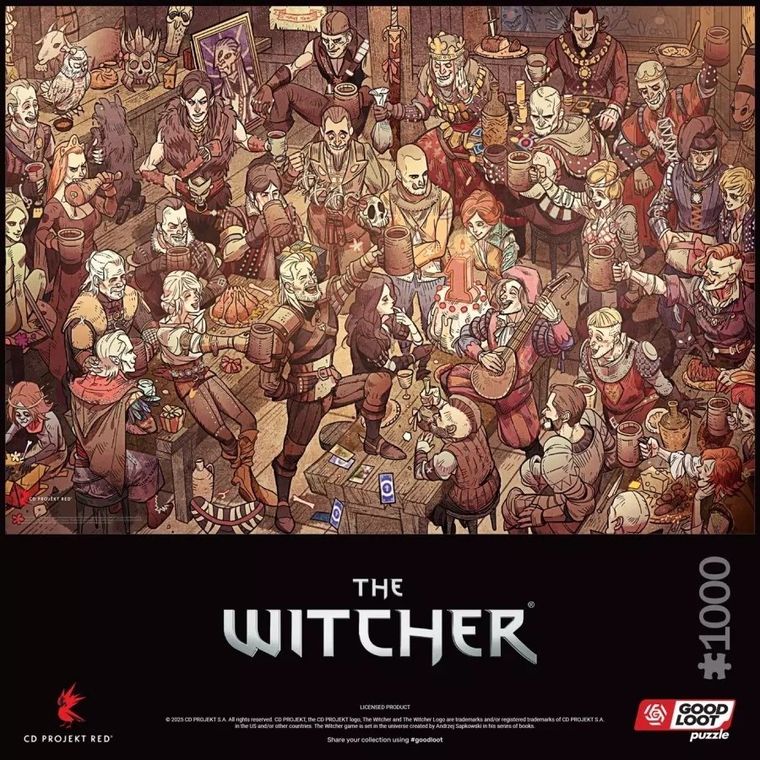Good Loot, Gaming, The Witcher, Birthday, puzzle, 1000 elementów