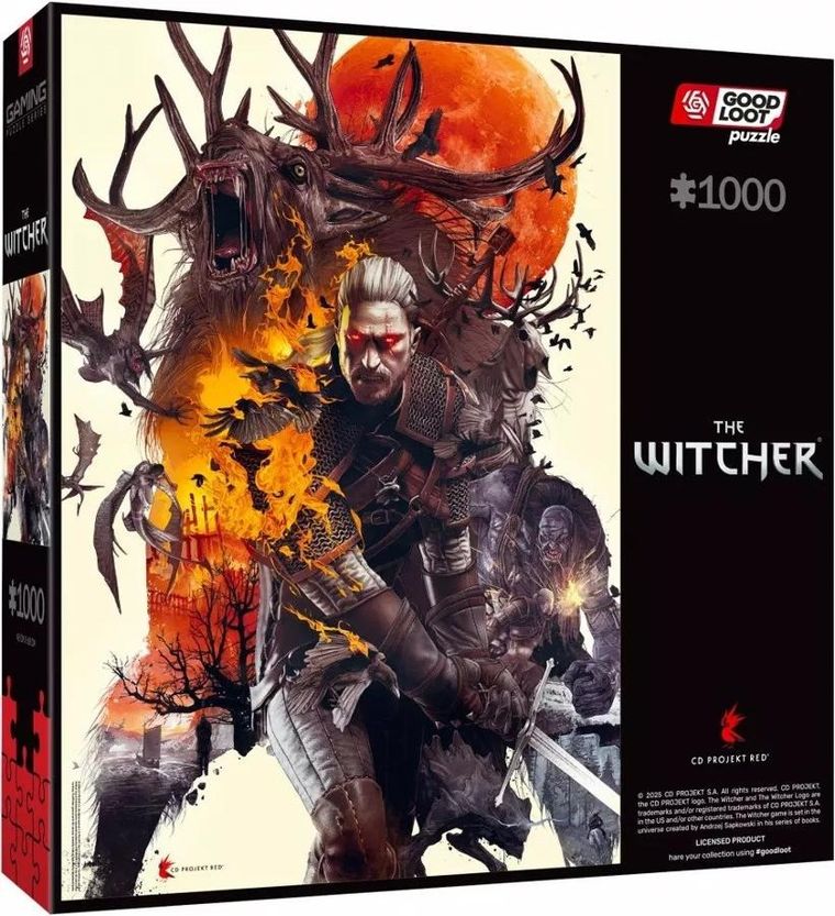 Good Loot, The Witcher, Monsters, puzzle, 1000 elementów